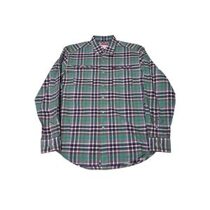 Robin Graham The Freshly Laundered Shirt‎ Plaid Multi Color Cotton Sleeve L G
